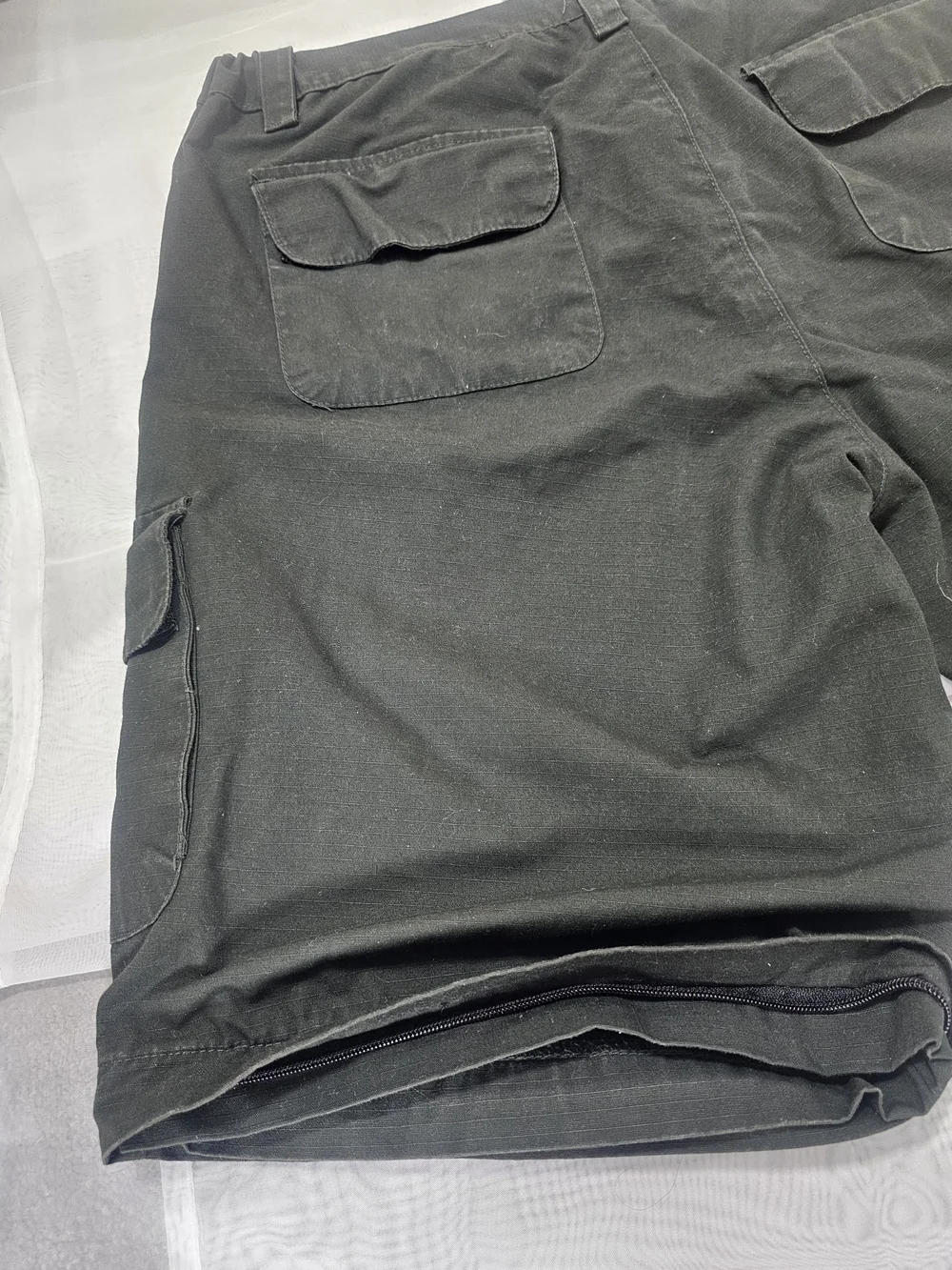 Trail Life USA Men’s Black Ripstop Cargo Shorts Pockets Size XL